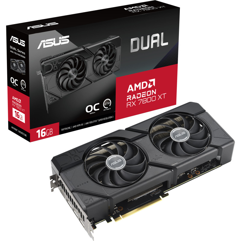 ASUS DUAL-RX7800XT-O16G (90YV0JJ1-M0NA00)