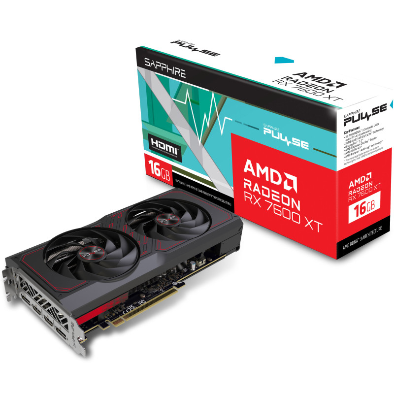 Sapphire Radeon RX 7600 XT 16GB PULSE (11339-04-20G)