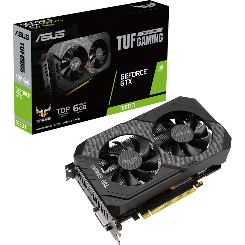 Видеокарта ASUS  TUF-GTX1660TI-T6G-EVO-GAMING