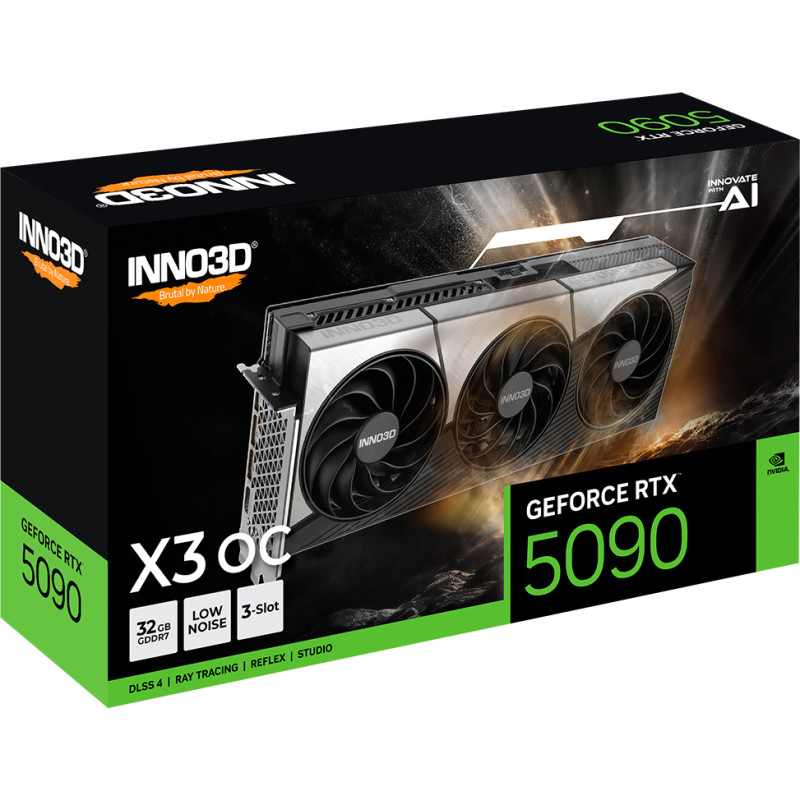 Видеокарта INNO3D GeForce RTX 5090 X3 OC (N50903-32D7X-17593928)