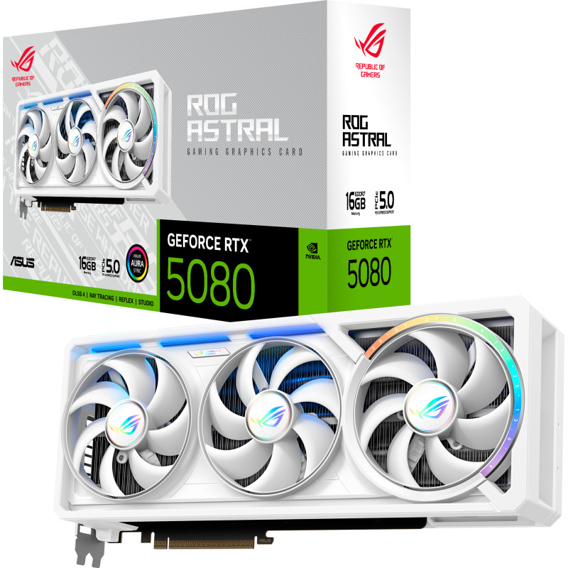 Відеокарта ASUS ROG-ASTRAL-RTX5080-16G-WHITE