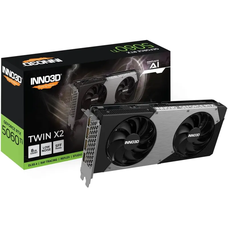 Видеокарта INNO3D GeForce RTX 5060 Ti 8GB TWIN X2 (N506T2-08D7-193075N)