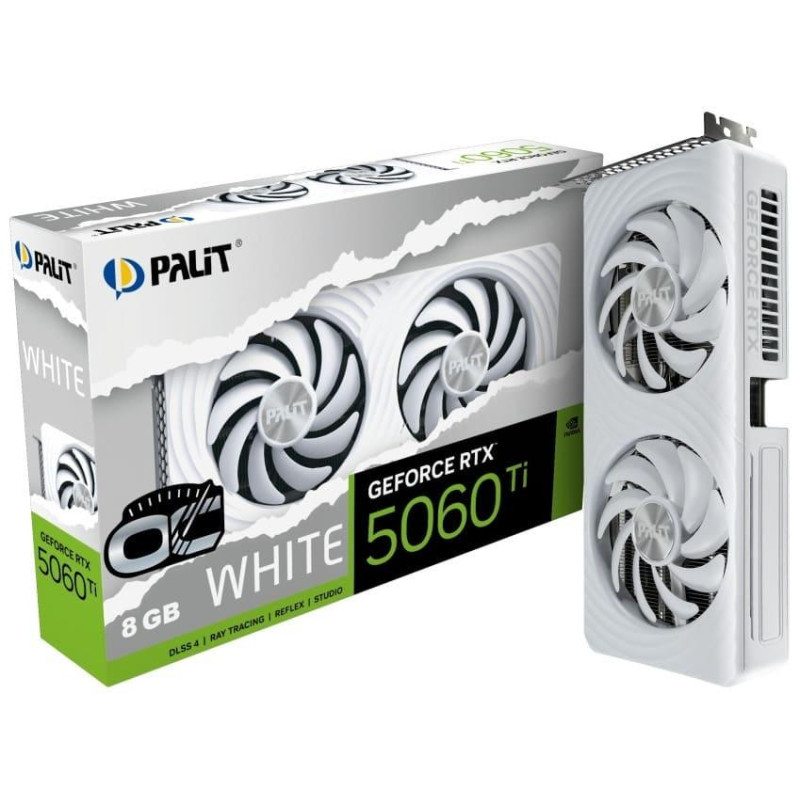 Видеокарта Palit GeForce RTX 5060 Ti White OC 8GB (NE7506TU19P1-GB2062M)