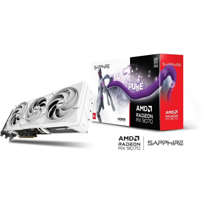 Відеокарта Sapphire Radeon RX 9070 16GB PURE (11349-02)