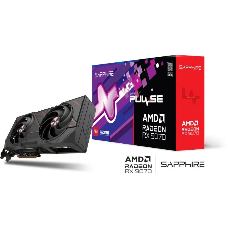 Відеокарта Sapphire Radeon RX 9070 16GB PULSE (11349-03)