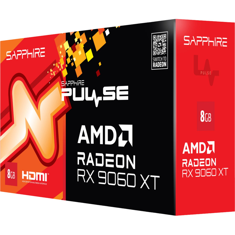 Sapphire Radeon RX 9060 XT 8GB PULSE GAMING OC (11350-04)