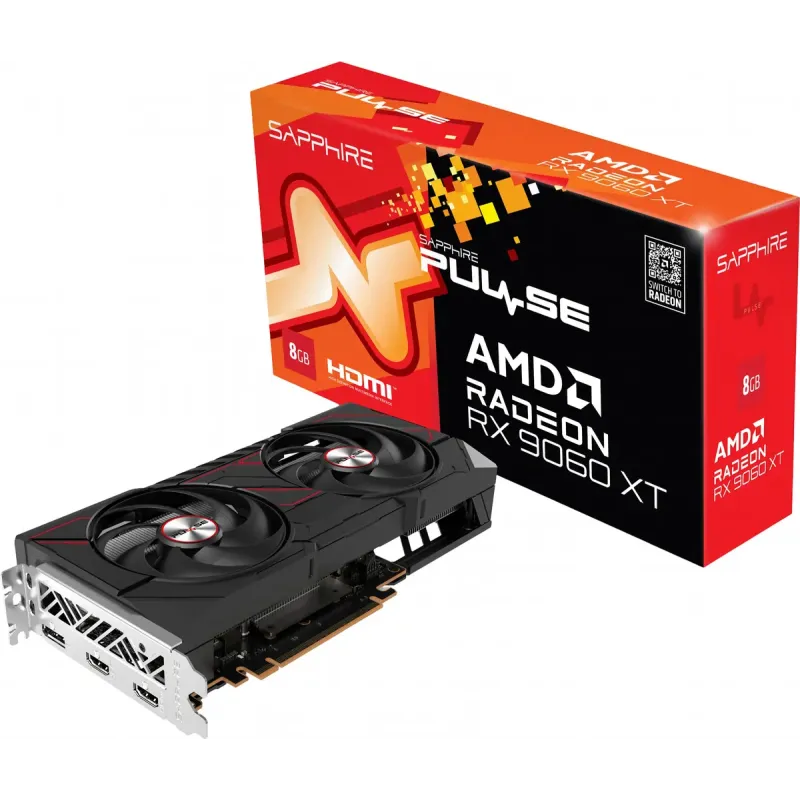 Відеокарта Sapphire Radeon RX 9060 XT 8GB PULSE GAMING OC (11350-04)