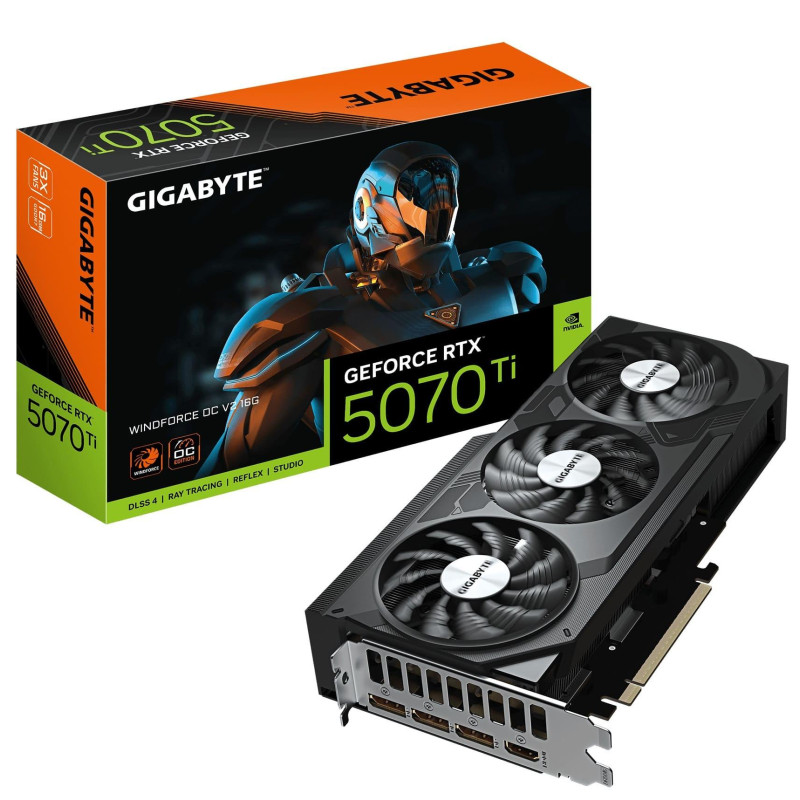 Відеокарта Gigabyte GeForce RTX 5070 Ti WINDFORCE V2 OC 16384MB (GV-N507TWF3OCV2-16GD)