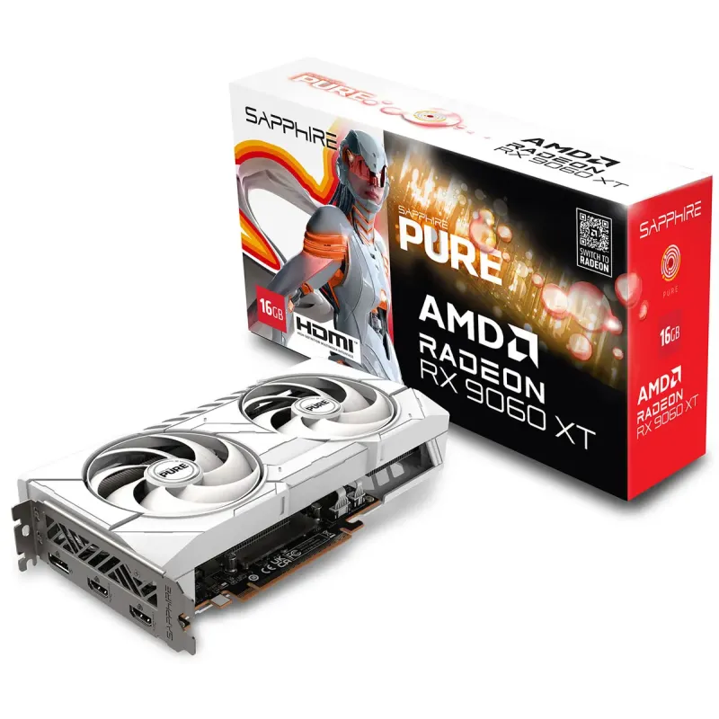 Відеокарта Sapphire Radeon RX 9060 XT PURE (11350-02)