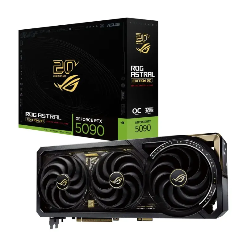 Видеокарта ASUS Nvidia GeForce RTX 5090 ROG ASTRAL EDITION 20 32GB GDDR7 (ROG-ASTRAL-RTX5090-P32G-EDITION20)