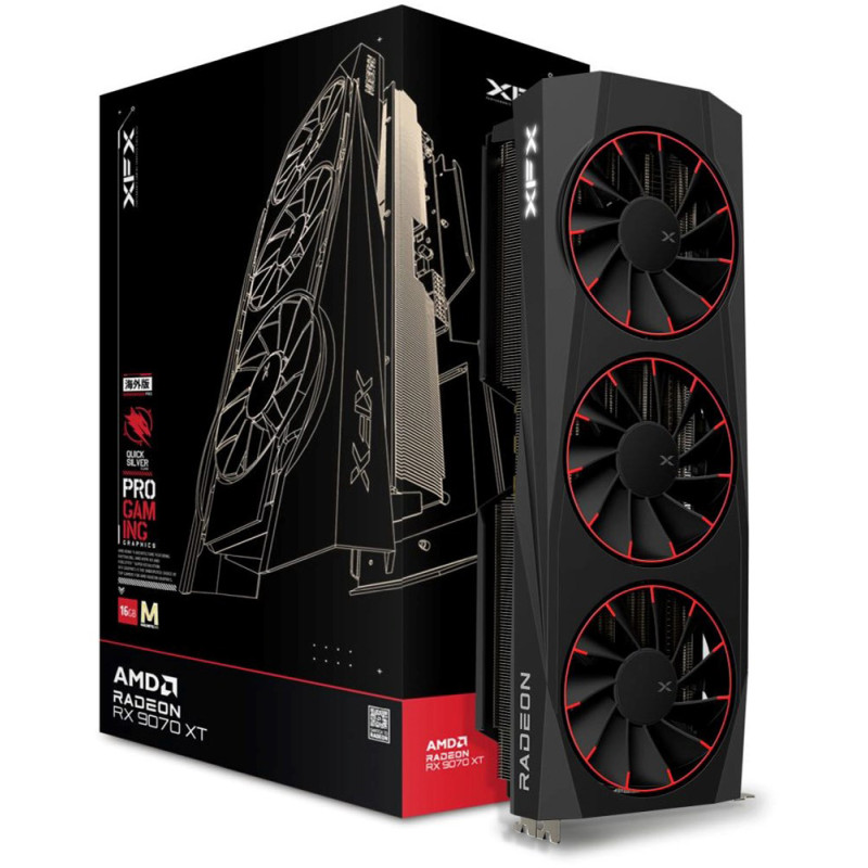 XFX Quicksilver AMD Radeon RX 9070XT Magnetic Air Edition (RX-97TMAQKB9)