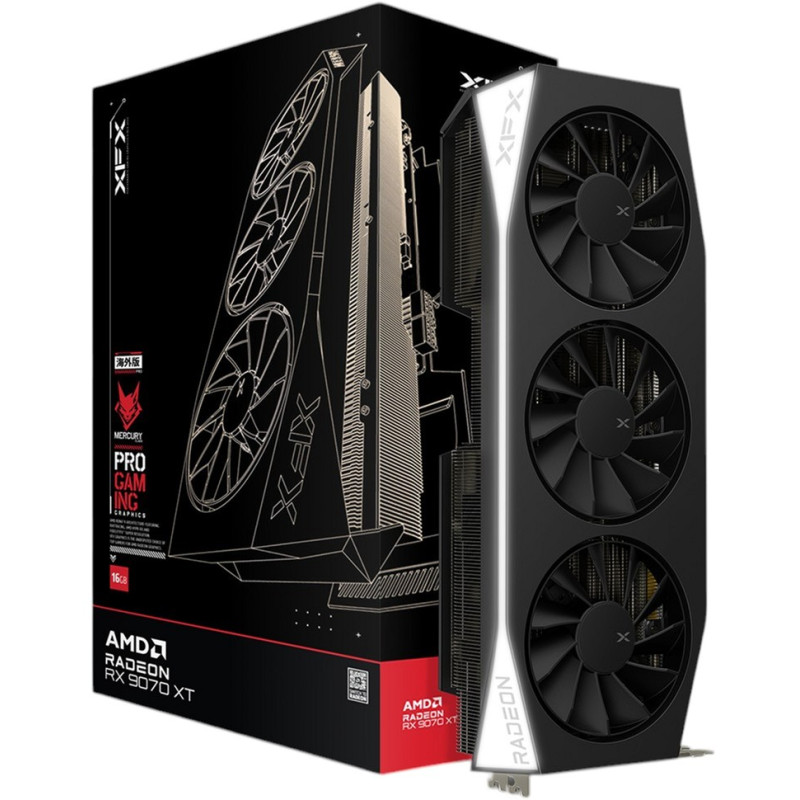 XFX Mercury AMD Radeon RX 9070XT Gaming Edition (RX-97TMERCB9)