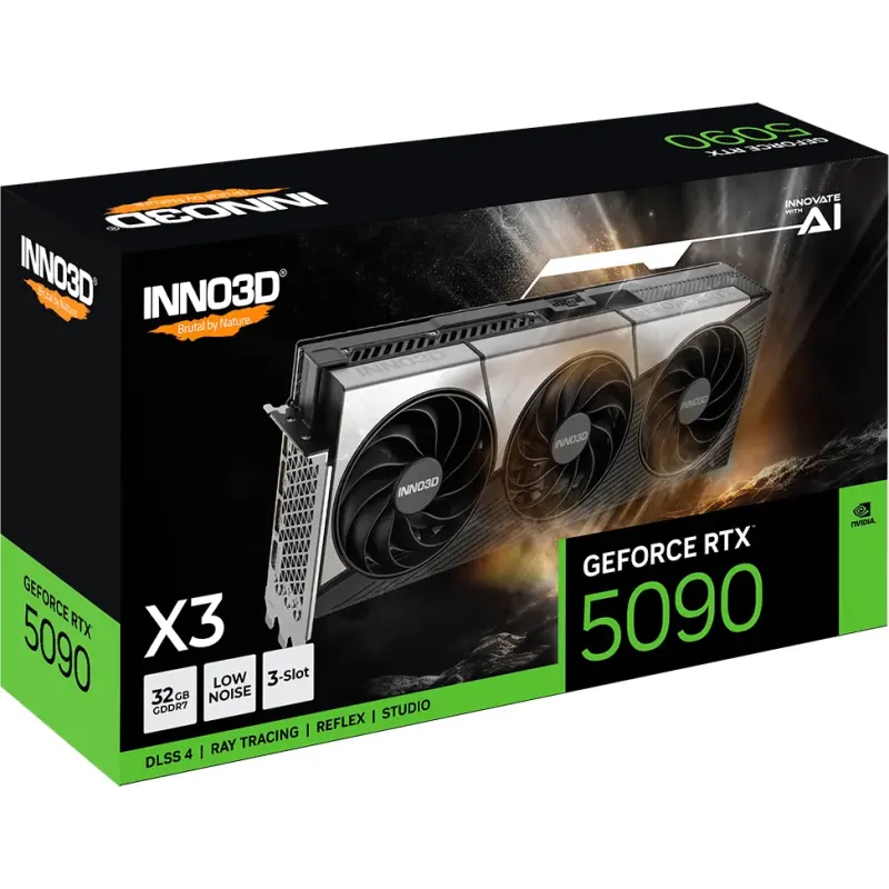 Видеокарта INNO3D GeForce RTX 5090 X3 (N50903-32D7-17593928)