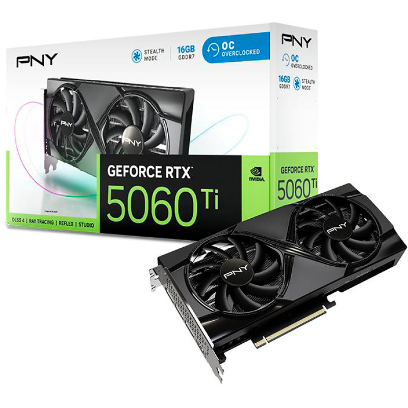 Видеокарта PNY GeForce RTX 5060 Ti VCG5060T16DFXPB1-O