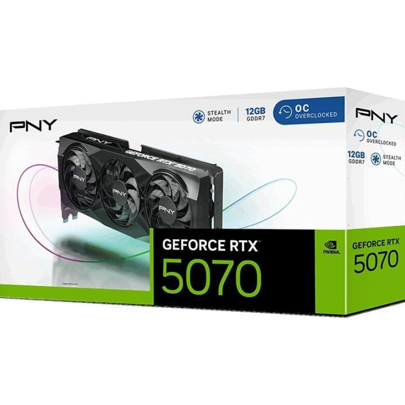 Відеокарта PNY GeForce RTX 5070 Overclocked Triple Fan (VCG507012TFXPB1-O)