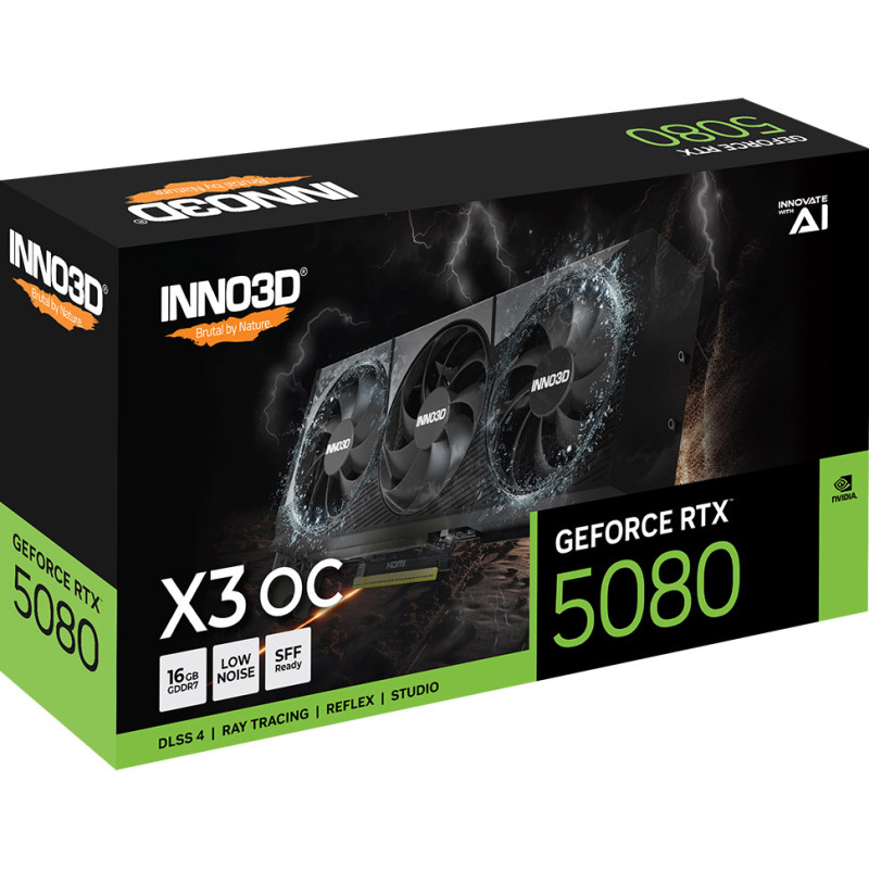 Відеокарта INNO3D GeForce RTX 5080 X3 OC (N50803-16D7X-17603930)