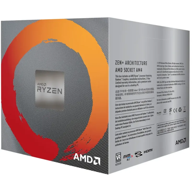 Процессор AMD Ryzen 5 3400G (YD3400C5FHSBX)