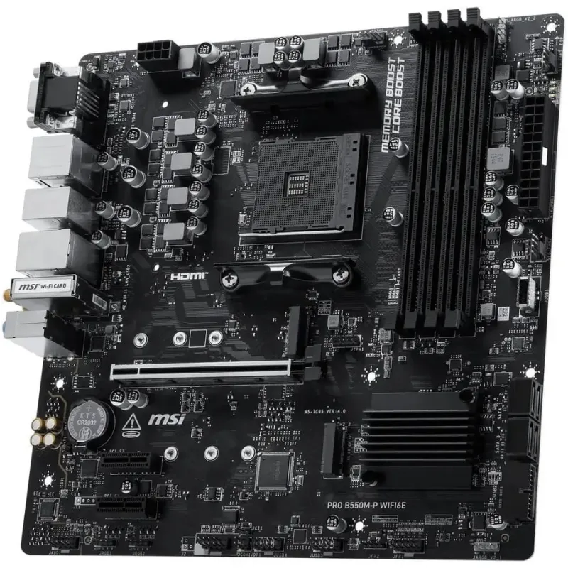 Материнская плата MSI Pro B550M-P WiFi6E Socket AM4