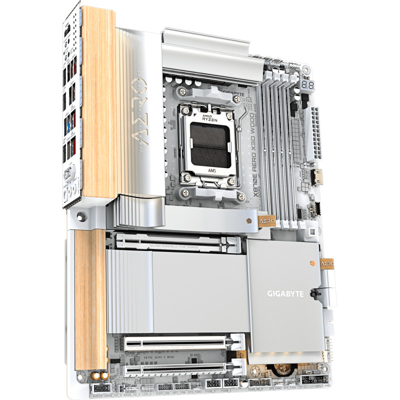 Материнська плата GIGABYTE X870E AERO X3D WOOD