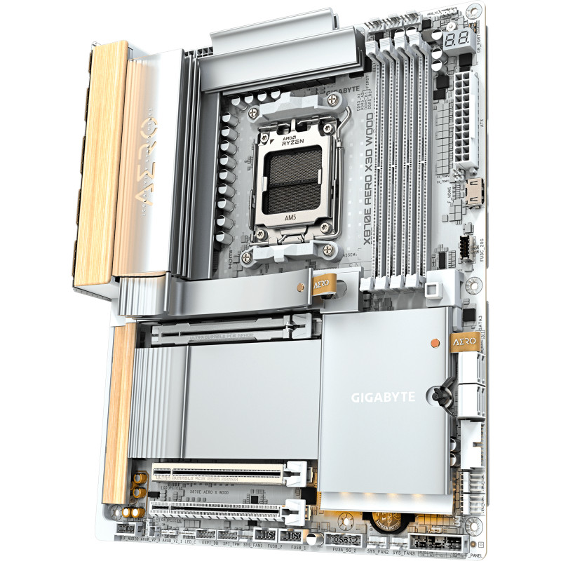 Материнська плата GIGABYTE X870E AERO X3D WOOD