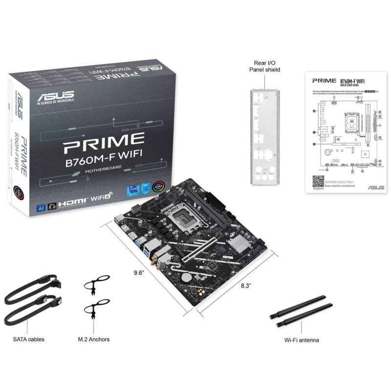 Материнська плата ASUS PRIME B760M-F WIFI