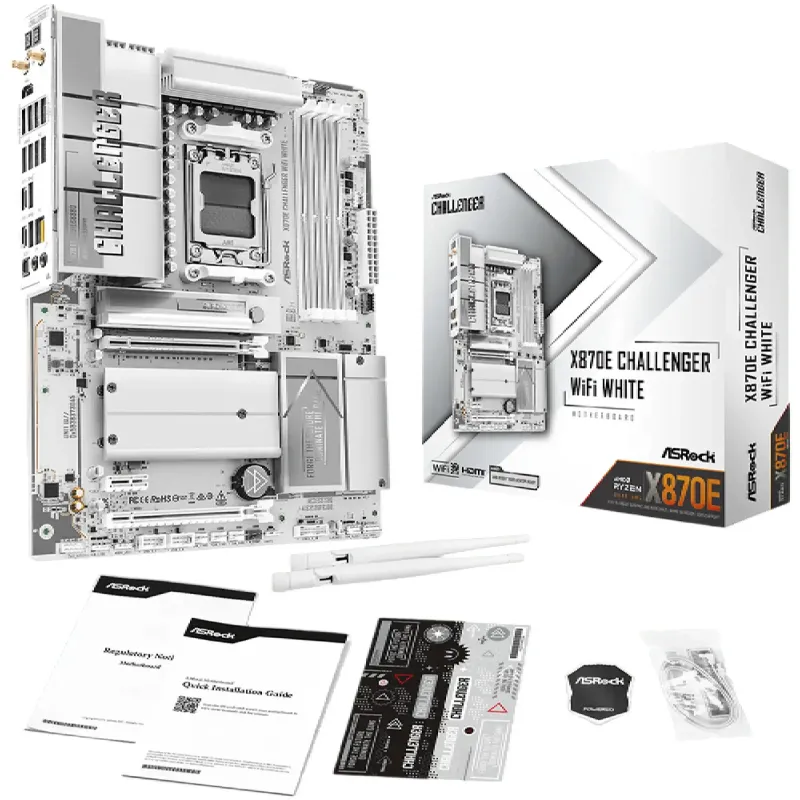 Материнська плата ASRock X870E CHALLENGER WIFI WHITE
