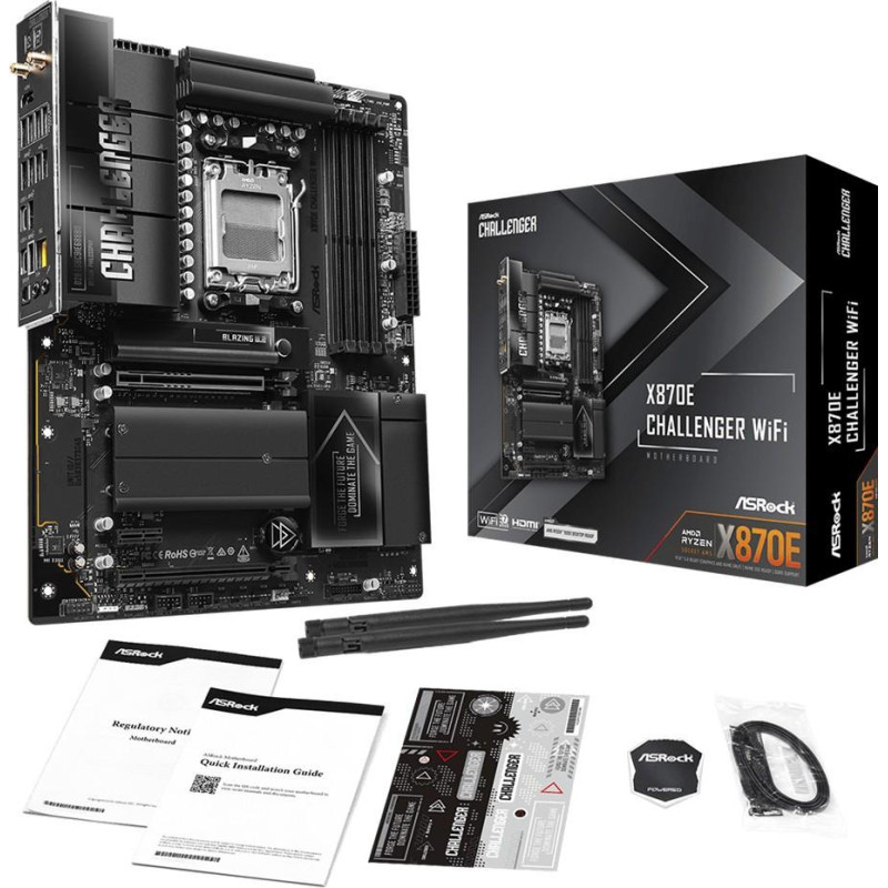 Материнська плата ASRock X870E CHALLENGER WIFI