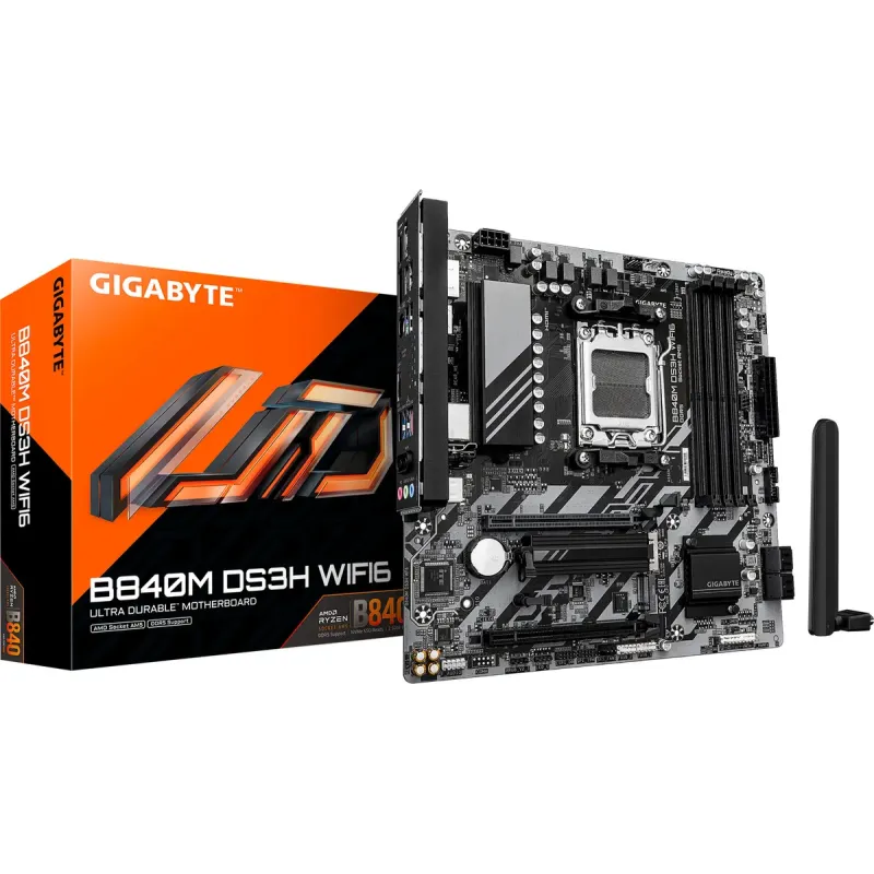 Материнська плата GIGABYTE B840M DS3H WIFI6