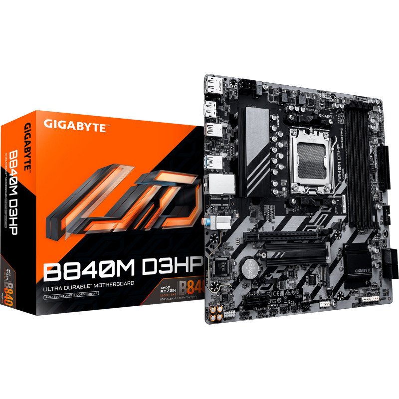 Материнська плата GIGABYTE B840M D3HP