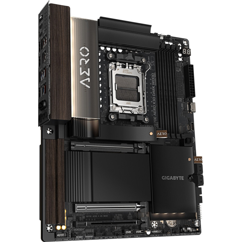 Материнська плата GIGABYTE X870E AERO X3D DARK WOOD
