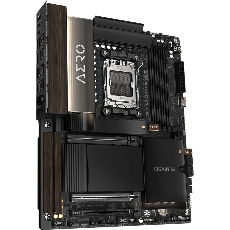 Материнская плата GIGABYTE X870E AERO X3D DARK WOOD