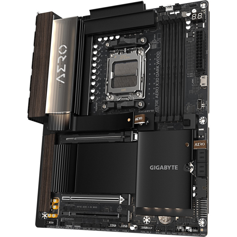Материнська плата GIGABYTE X870E AERO X3D DARK WOOD