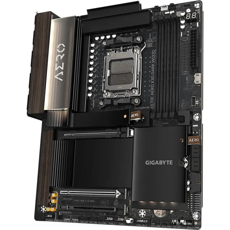 Материнская плата GIGABYTE X870E AERO X3D DARK WOOD