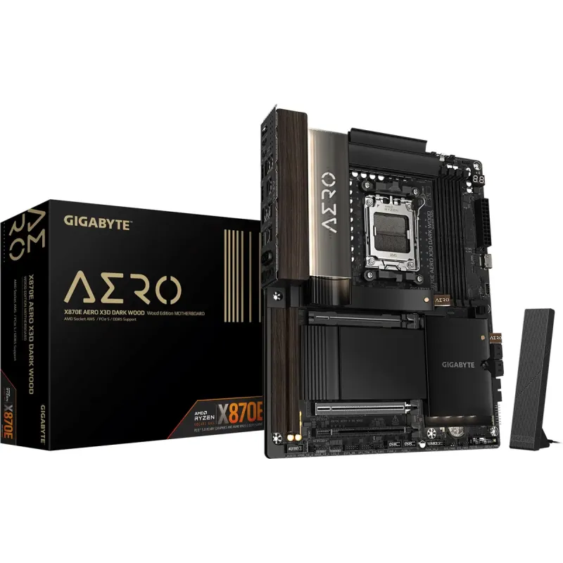 Материнская плата GIGABYTE X870E AERO X3D DARK WOOD
