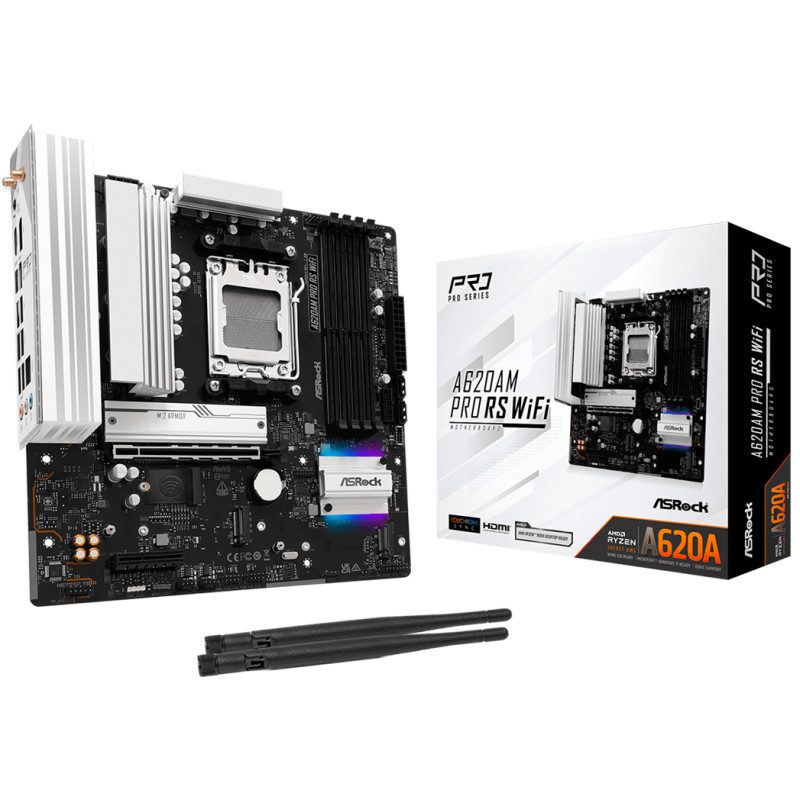 Материнська плата ASROCK A620AM PRO RS WIFI