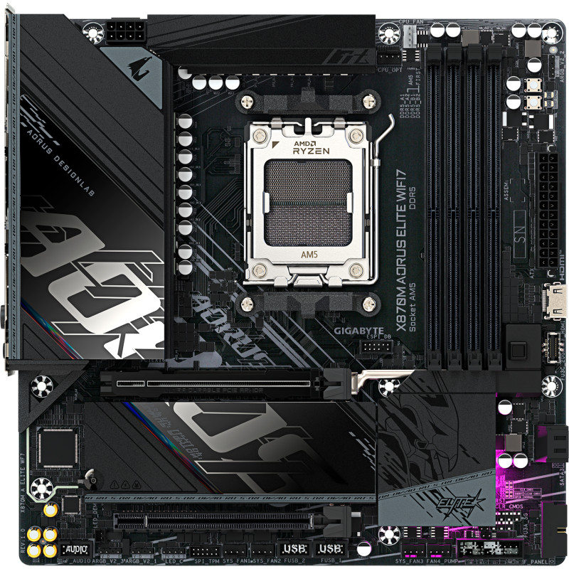 Материнська плата GIGABYTE X870M AORUS ELITE WIFI7