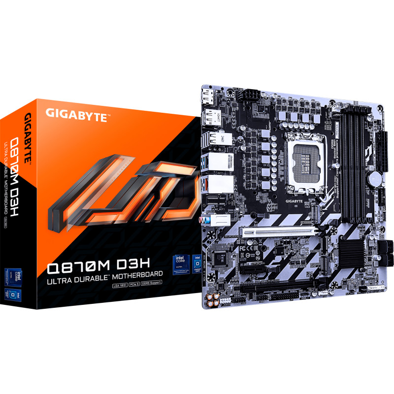 Материнская плата GIGABYTE Q870M D3H