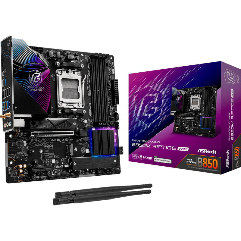 Материнская плата ASRock B850M RIPTIDE WIFI