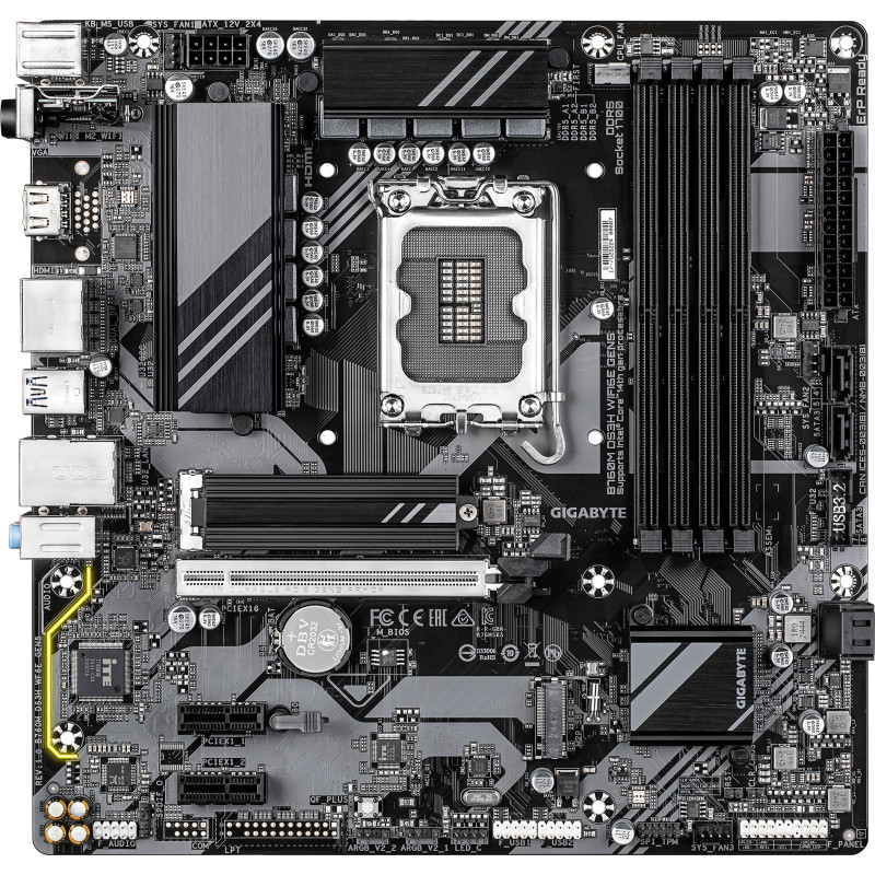 Материнська плата GIGABYTE B760M DS3H WIFI6E GEN5