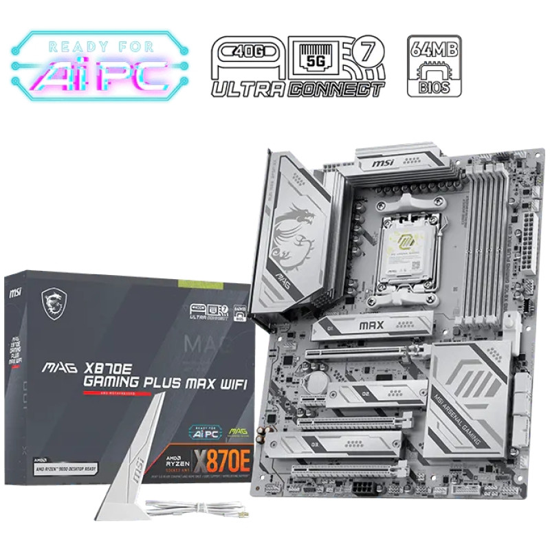 Материнська плата MSI MAG X870E GAMING PLUS MAX WIFI (911-7E70-016)