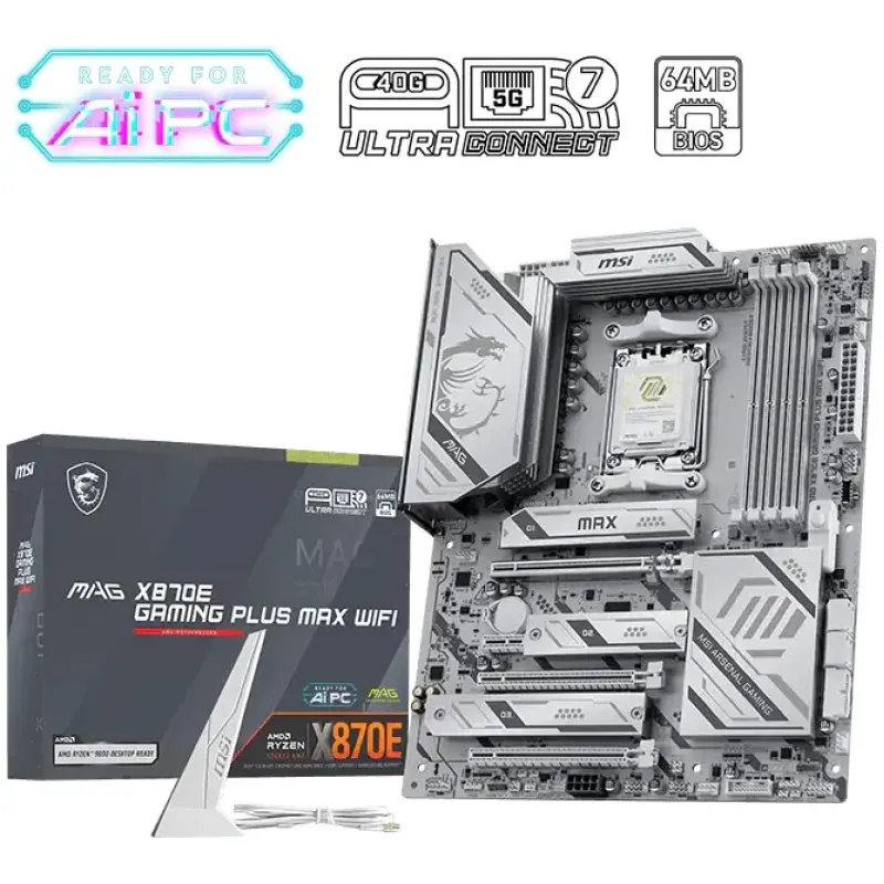 Материнська плата MSI MAG X870E GAMING PLUS MAX WIFI (911-7E70-016)