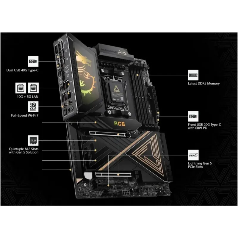 Материнская плата MSI MEG X870E Ace Max Socket AM5