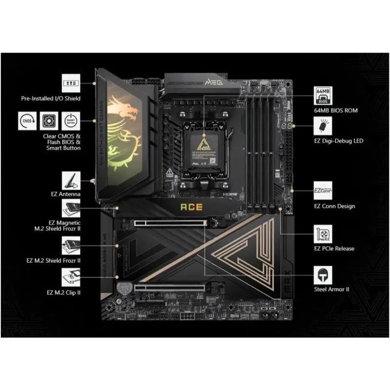 Материнская плата MSI MEG X870E Ace Max Socket AM5