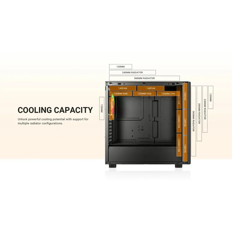 Корпус ID-Cooling Ware 510 ARGB Black