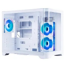 Корпус 1stPlayer UV6-WH-2FC7R-W-1FC7-W White без БП