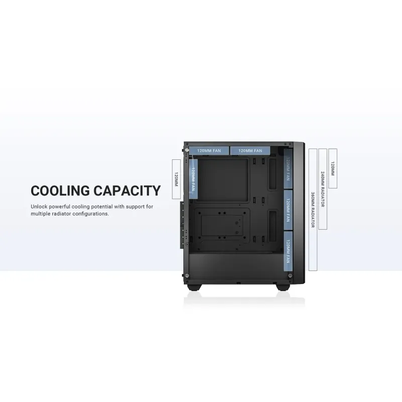 Корпус ID-Cooling Ware 310 ARGB Black