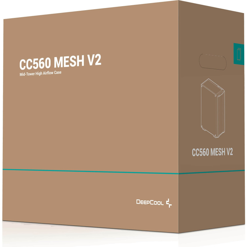 Корпус Deepcool CC560 Mesh V2 Black (R-CC560-BKAMA4-G-2)