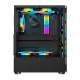 Корпус 1stPlayer V2-A-BK-4F1 Black без БП