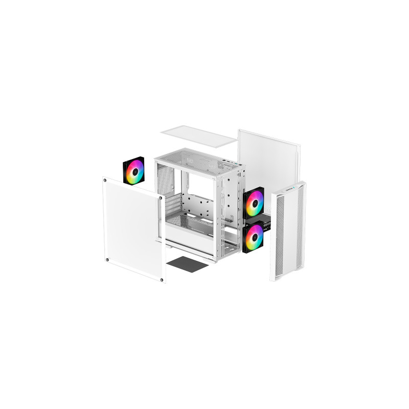 Корпус Deepcool CC360 ARGB White (R-CC360-WHAPM3-G-1)