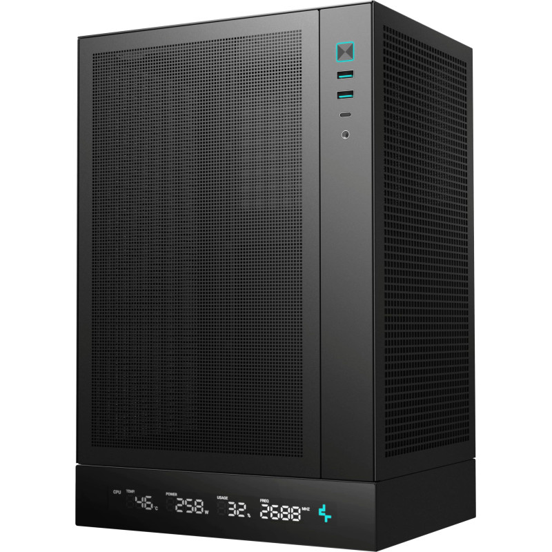 Корпус Deepcool CH170 Digital Black (R-CH170-BKNPI0D-G-1)